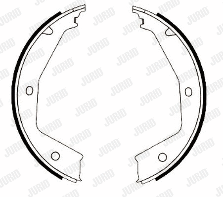 Brake Shoe Set, parking brake