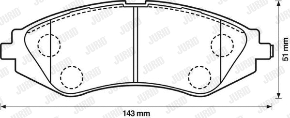 Brake Pad Set, disc brake (572403J)