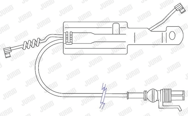 Warning Contact, brake pad wear (587068)