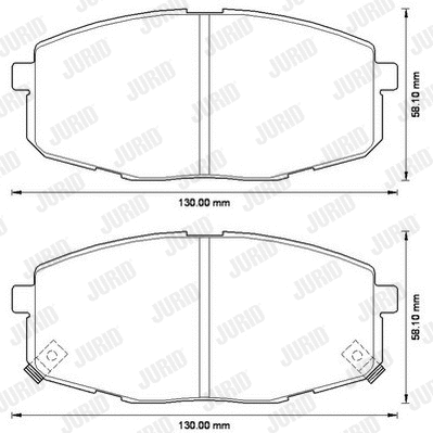 Brake Pad Set, disc brake (572577J)