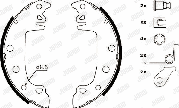 Brake Shoe Set (362303J)