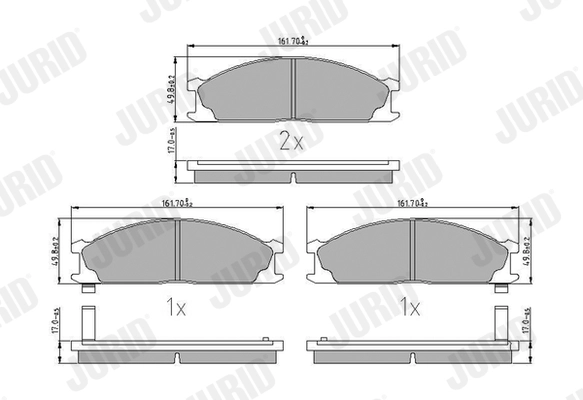 Brake Pad Set, disc brake (572373J)