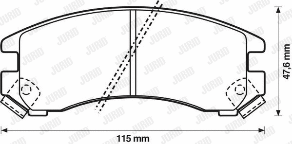 Brake Pad Set, disc brake (572236J)