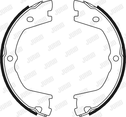 Brake Shoe Set, parking brake (362528J)
