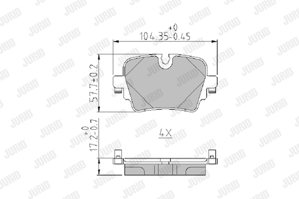 Brake Pad Set, disc brake (573971J)
