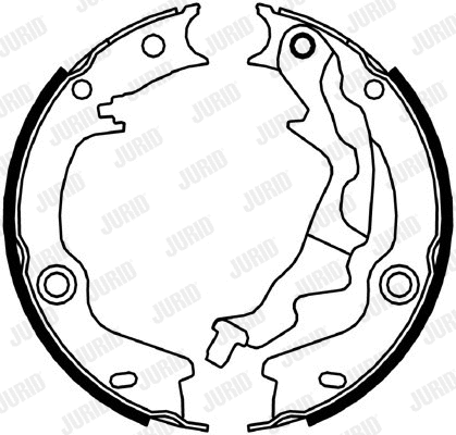 Brake Shoe Set, parking brake (362640J)