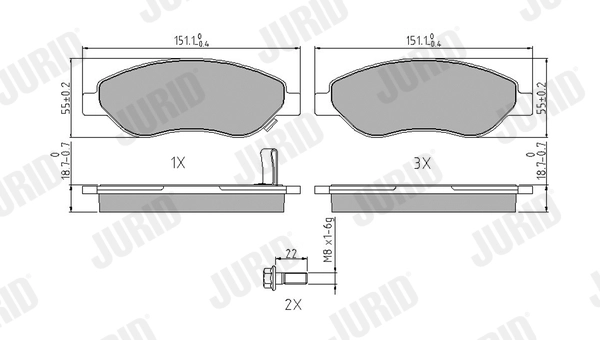 Brake Pad Set, disc brake