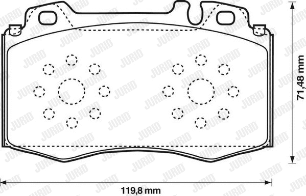 Brake Pad Set, disc brake (573092J)
