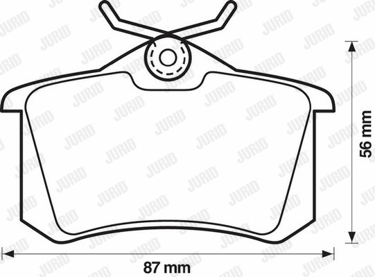 Brake Pad Set, disc brake (571361D)