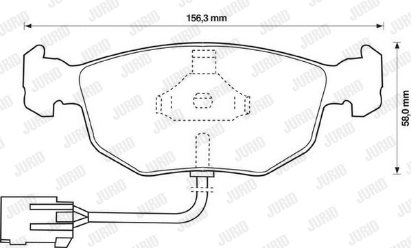Brake Pad Set, disc brake (571851J)