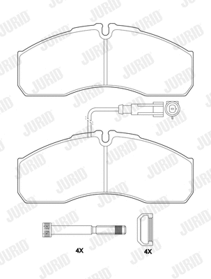 Brake Pad Set, disc brake (2916009562)
