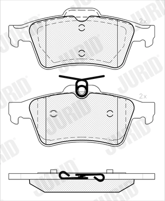 Brake Pad Set, disc brake (574130J)