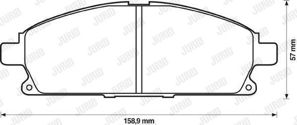 Brake Pad Set, disc brake (572466J)