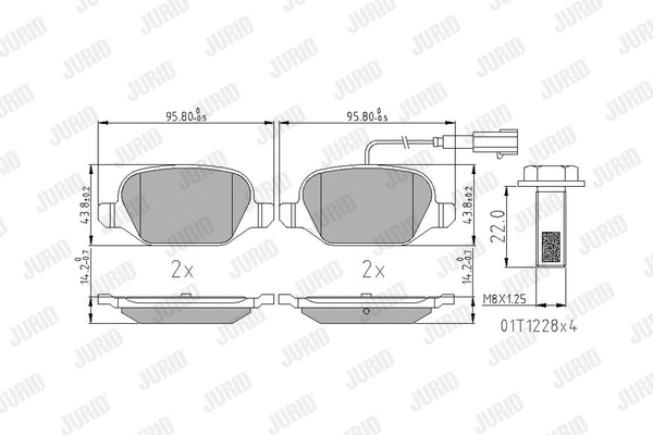 Brake Pad Set, disc brake (573400J)