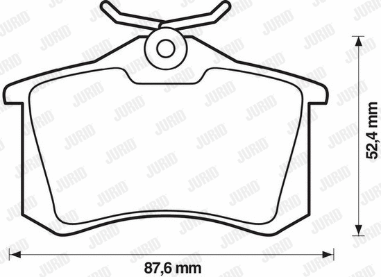 Brake Pad Set, disc brake (573032JC)