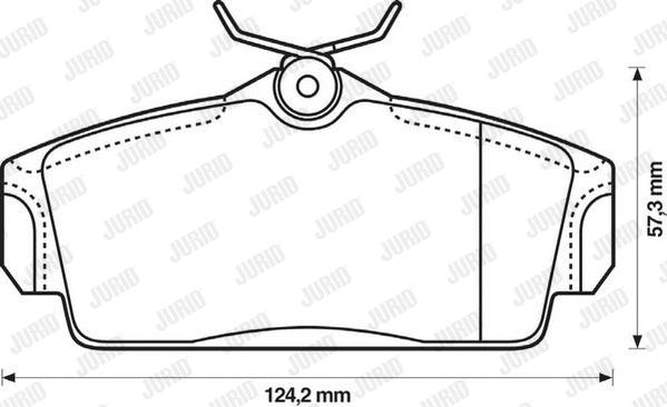 Brake Pad Set, disc brake (572422J)