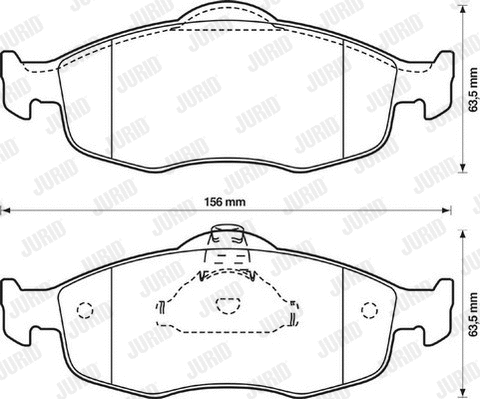 Brake Pad Set, disc brake (571832D)