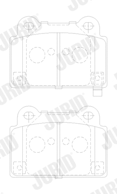 Brake Pad Set, disc brake (573998J)