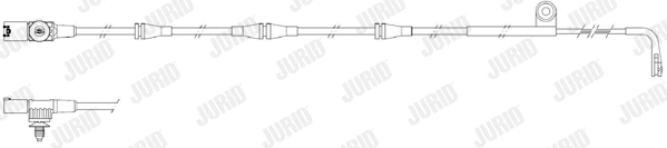 Warning Contact, brake pad wear (581411)