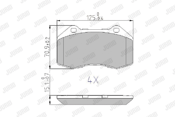 Brake Pad Set, disc brake (573253J)