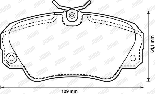 Brake Pad Set, disc brake (571493J)