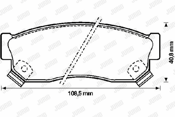 Brake Pad Set, disc brake (572207J)