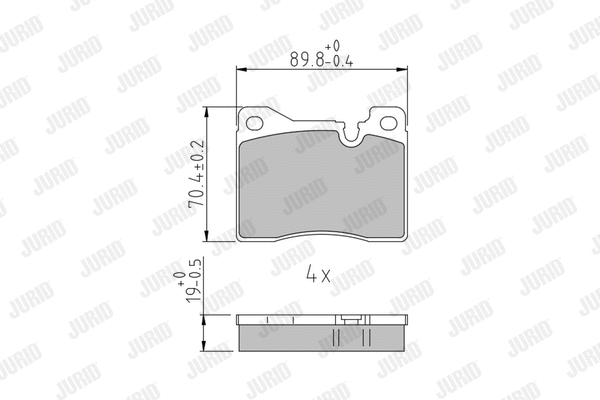Brake Pad Set, disc brake (571261J)