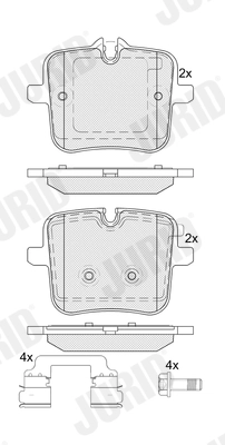 Brake Pad Set, disc brake (574099J)
