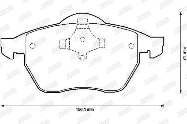 Brake Pad Set, disc brake (571900JC)