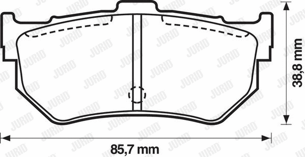 Brake Pad Set, disc brake (572133J)