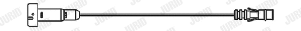 Warning Contact, brake pad wear (FAI202)