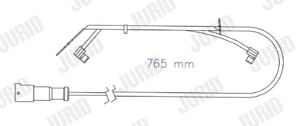 Warning Contact, brake pad wear (FAI174)