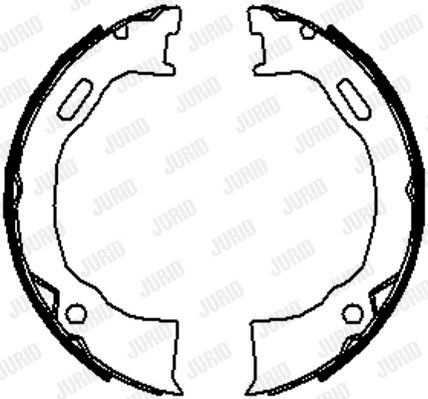 Brake Shoe Set, parking brake (362645J)