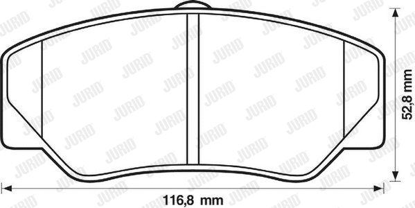 Brake Pad Set, disc brake (571336J)