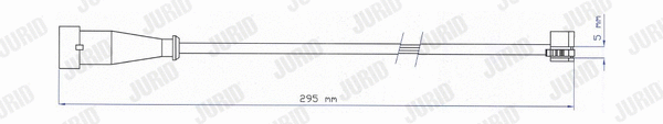 Warning Contact, brake pad wear (FAI115)
