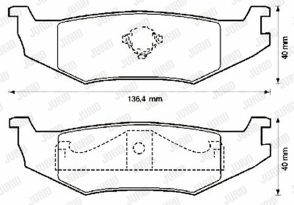Brake Pad Set, disc brake (571516J)