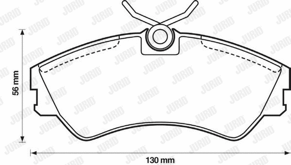Brake Pad Set, disc brake (571460J)