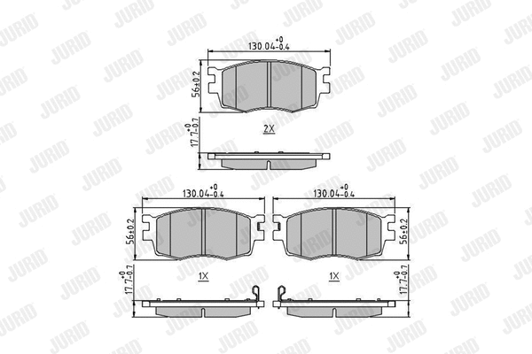 Brake Pad Set, disc brake (572593J)