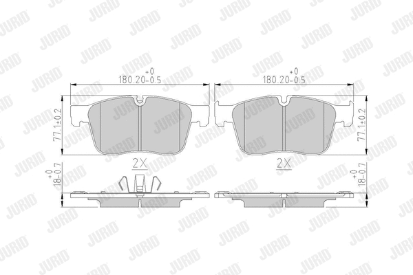 Brake Pad Set, disc brake (573822J)