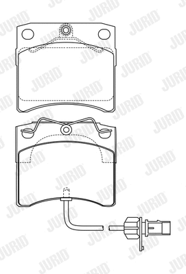 Brake Pad Set, disc brake (573046J)
