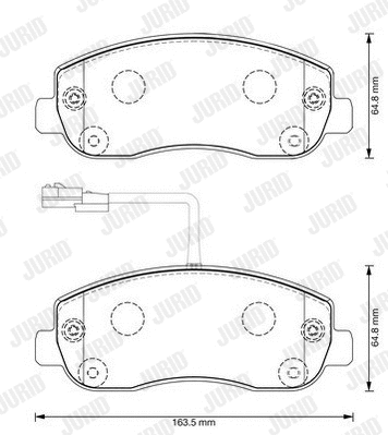 Brake Pad Set, disc brake (573357J)