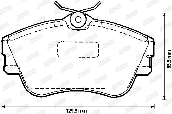 Brake Pad Set, disc brake (571847J)