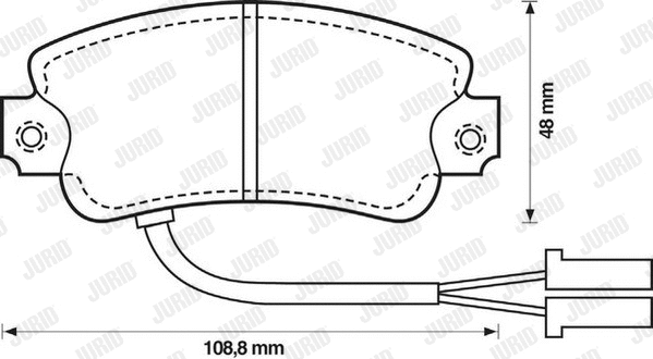 Brake Pad Set, disc brake (571341J)