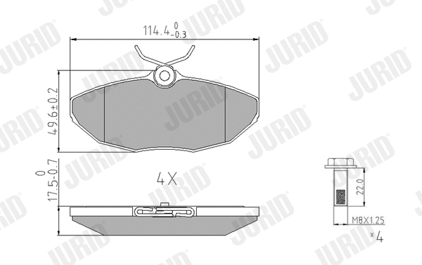 Brake Pad Set, disc brake (573237J)