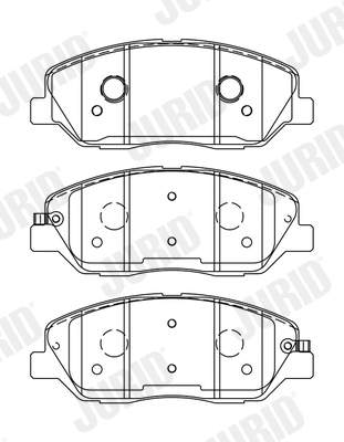 Brake Pad Set, disc brake (572607J)