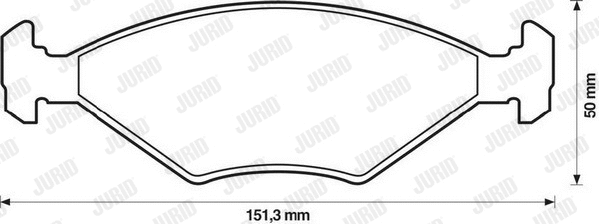 Brake Pad Set, disc brake (571448J)