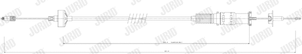 Cable Pull, clutch control (422835J)