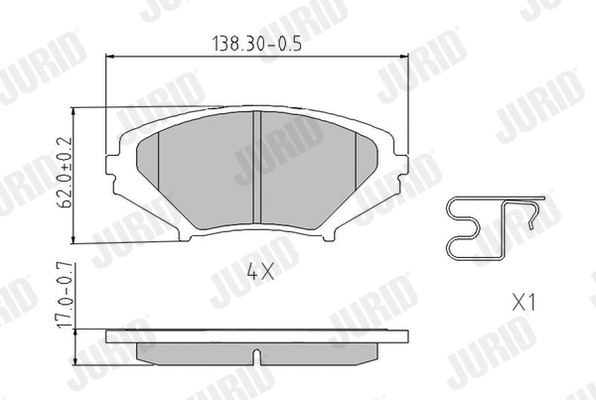 Brake Pad Set, disc brake