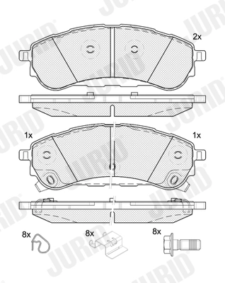 Brake Pad Set, disc brake (574132J)