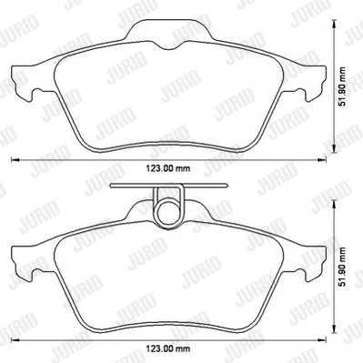 Brake Pad Set, disc brake (573186JC)